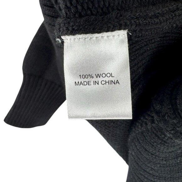 Tuckernuck NEW Wool Black Sophia 100% Wool Turtleneck Tunic Sweater Size XS - Picture 8 of 9